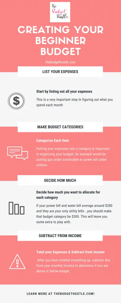 Beginner Budget Infographic