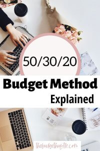 easy budget method pinterest graphic