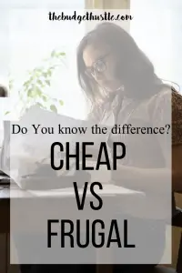 cheap vs frugal pinterest graphic