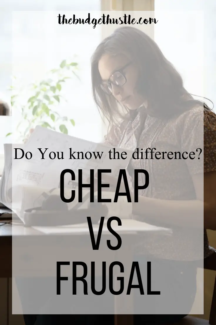 cheap vs frugal pinterest graphic