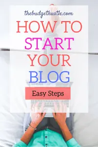 how to start a blog pinterest graphic