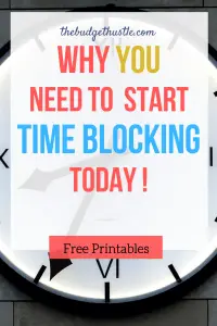 time blocking pinterest graphic