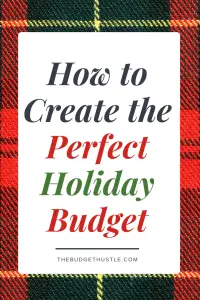Perfect Holiday Budget pinterest graphic