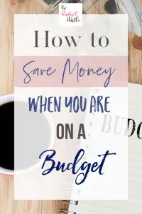 money saving budget ideas pinterest graphic