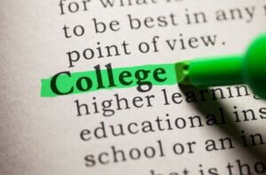 definition of college highlighted green