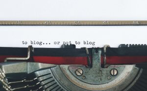 to blog or not to blog typewriter picture