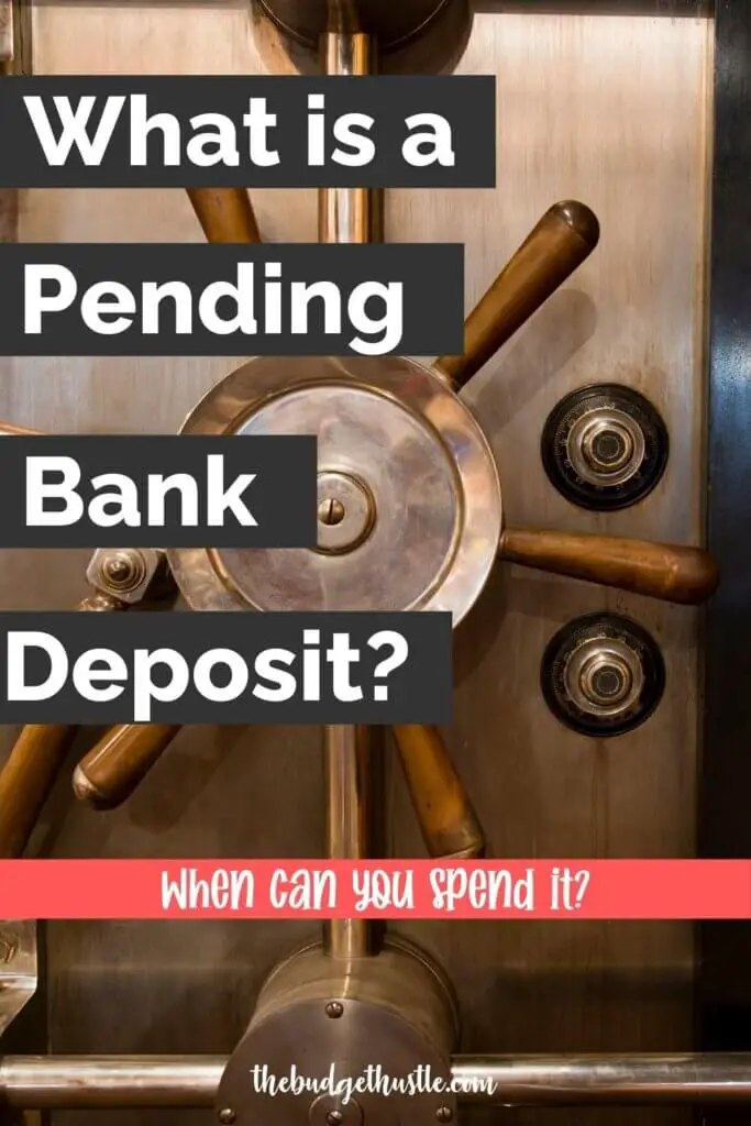 what is a pending bank deposit? Pinterest Pin